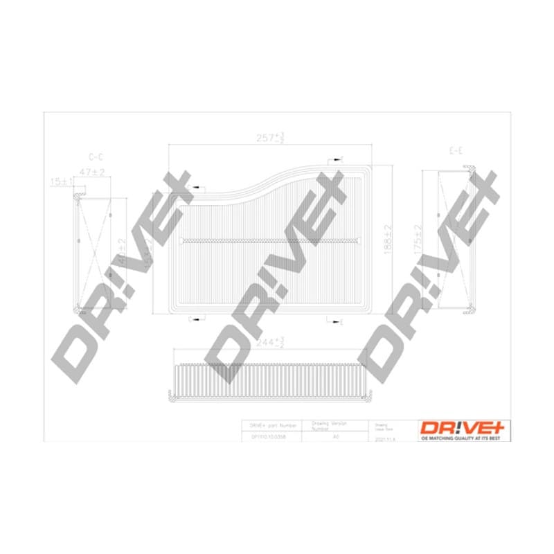 DRVE DP1110.10.0358 oro filtras