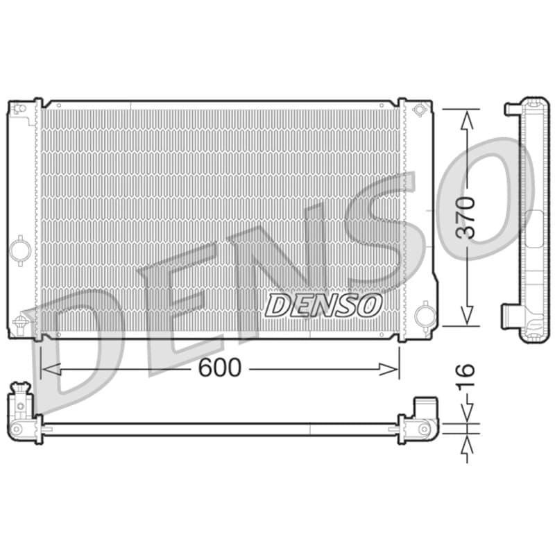 DENSO radiatorius, variklio aušinimas DRM50076