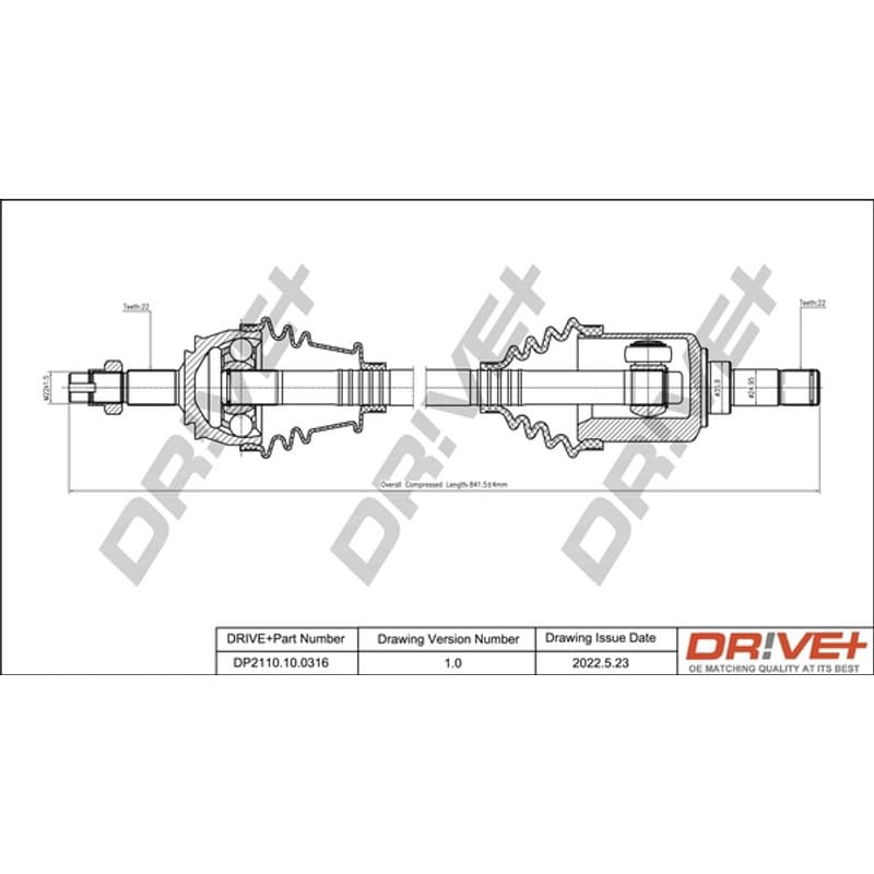 DRVE pusašis DP2110.10.0316