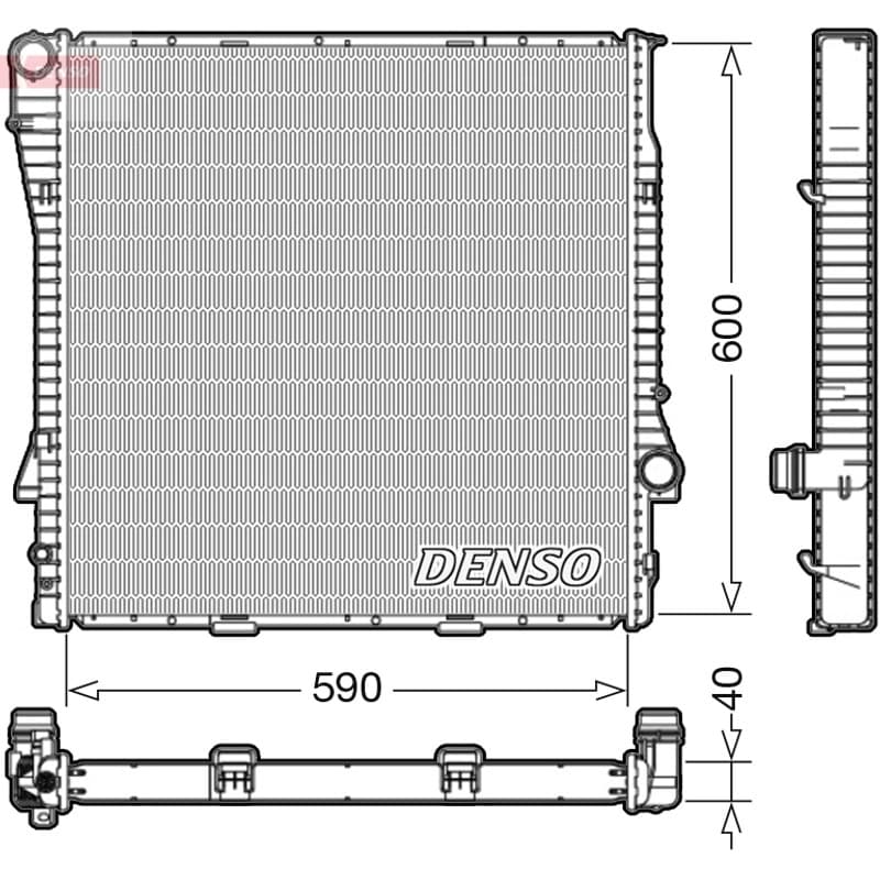 DENSO radiatorius, variklio aušinimas DRM05112