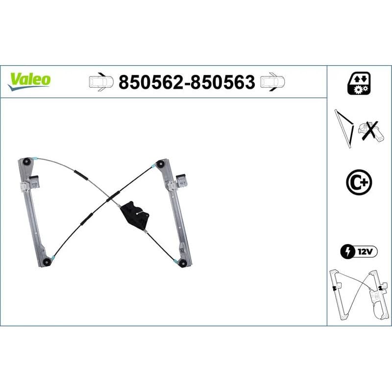 VALEO lango pakėliklis 850562