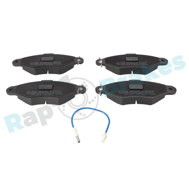 RAPBRAKES stabdžių trinkelių rinkinys, diskinis stabdys R-P0315