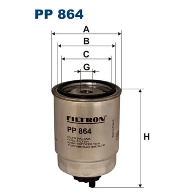 FILTRON kuro filtras PP 864
