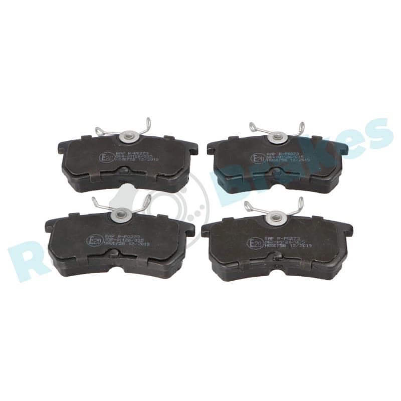 RAPBRAKES stabdžių trinkelių rinkinys, diskinis stabdys R-P0273