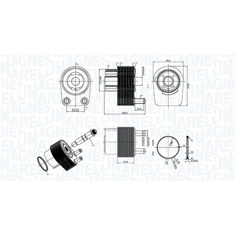 MAGNETIMARELLI alyvos aušintuvas, variklio alyva 350300006400