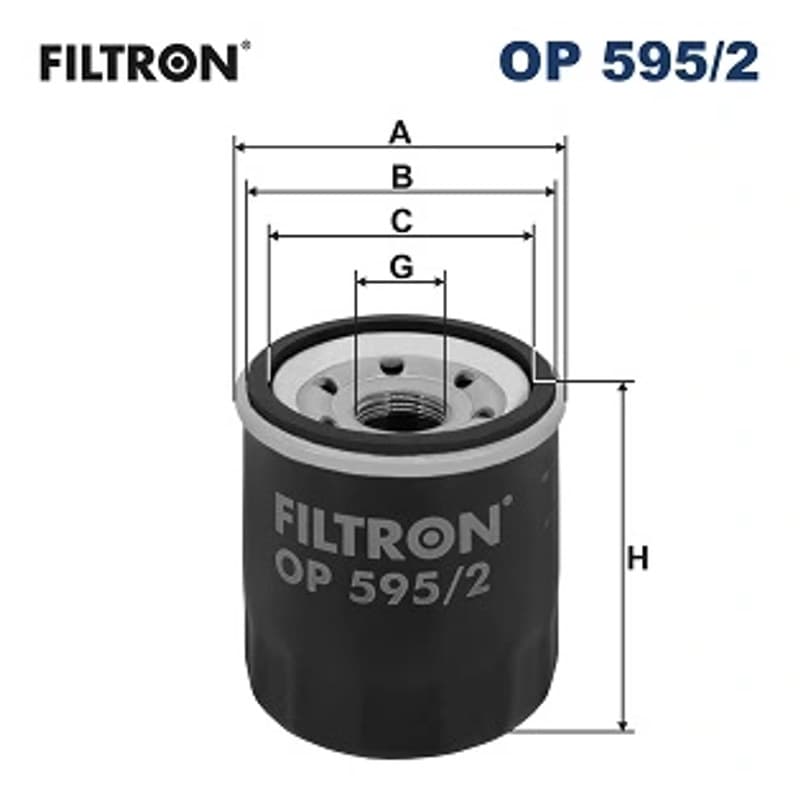 FILTRON alyvos filtras OP 595/2