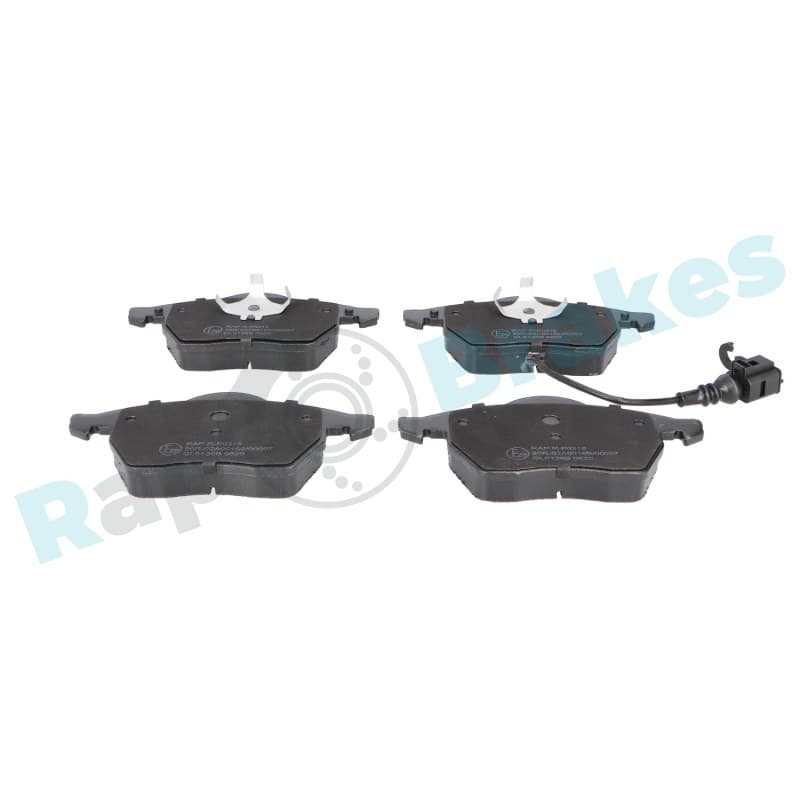 RAPBRAKES stabdžių trinkelių rinkinys, diskinis stabdys R-P0316