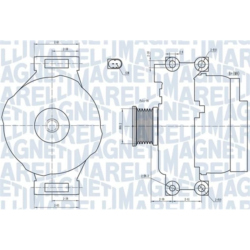MAGNETIMARELLI kintamosios srovės generatorius 063731773010