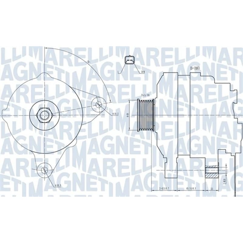 MAGNETIMARELLI kintamosios srovės generatorius 063731665010