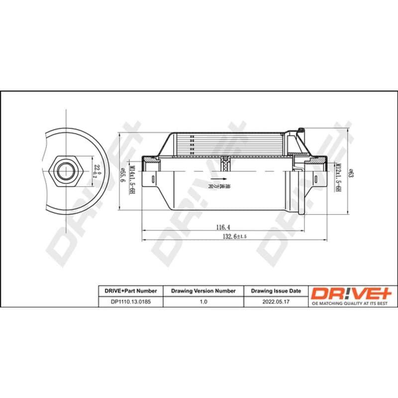 DRVE kuro filtras DP1110.13.0185