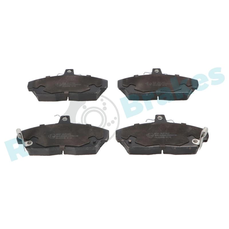 RAPBRAKES stabdžių trinkelių rinkinys, diskinis stabdys R-P1452