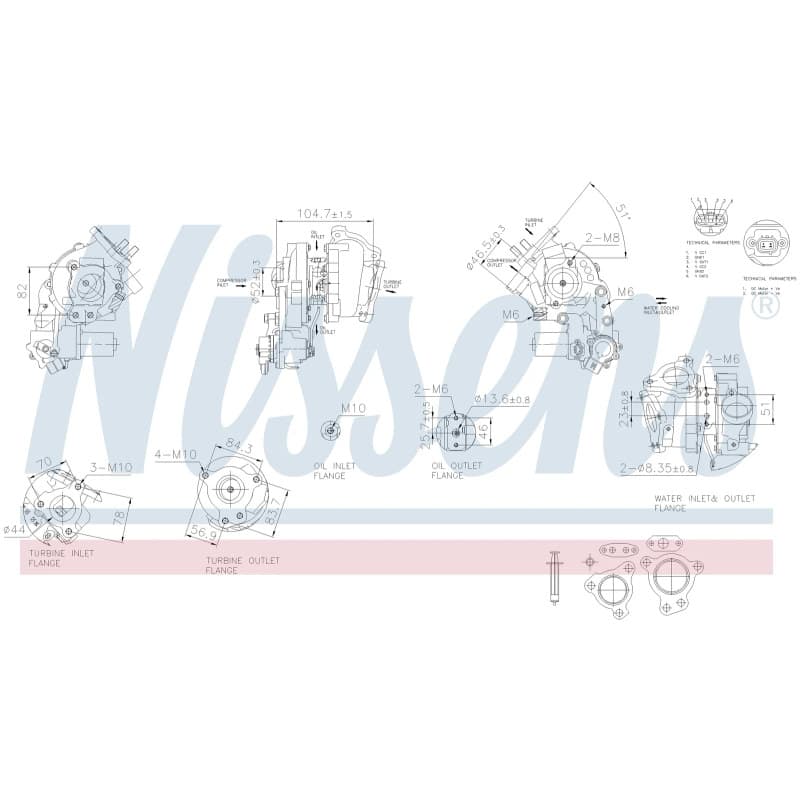NISSENS kompresorius, įkrovimo sistema 93770