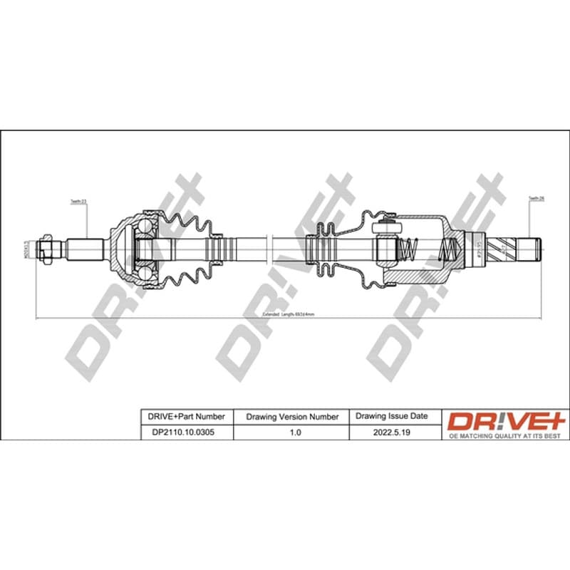DRVE pusašis DP2110.10.0305