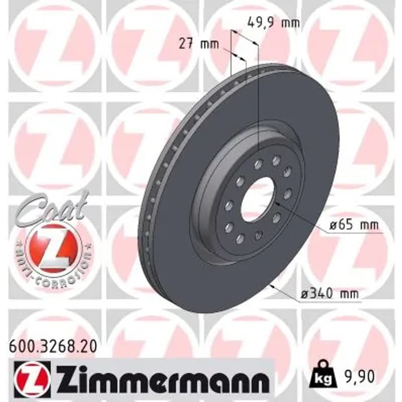ZIMMERMANN stabdžių diskas 600.3268.20