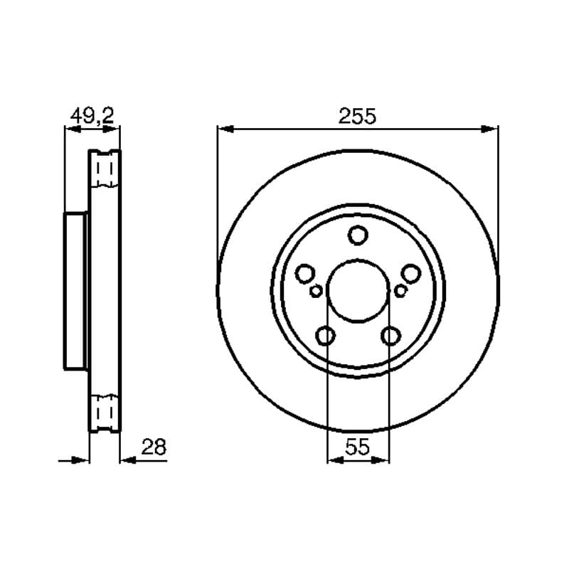 BOSCH 0 986 478 858 stabdžių diskas