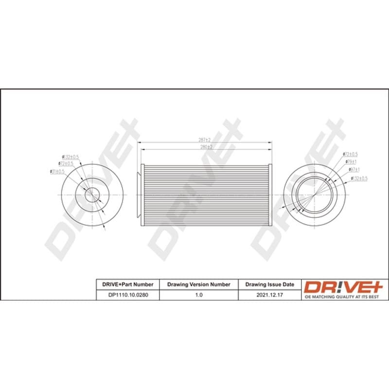 DRVE oro filtras DP1110.10.0280