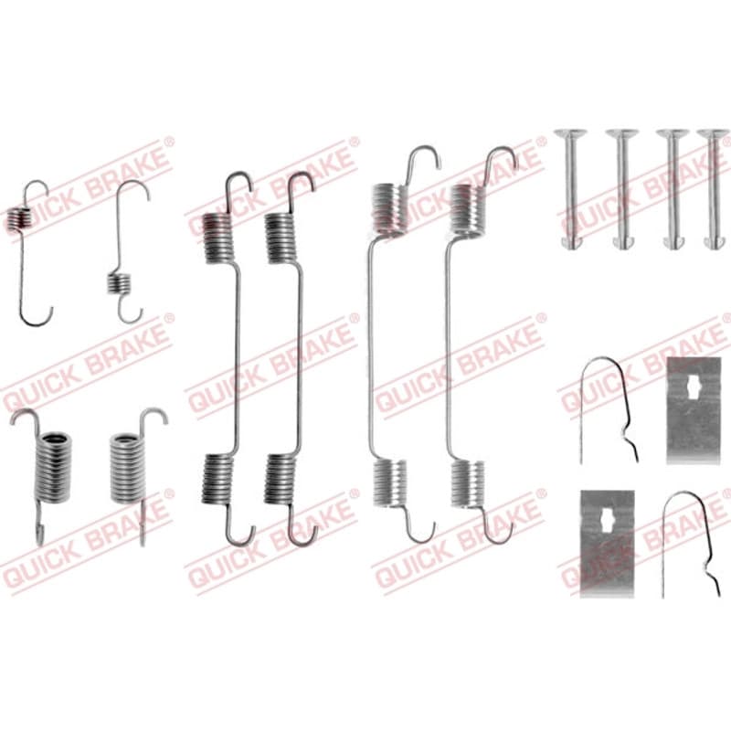 QUICKBRAKE priedų komplektas, stabdžių trinkelės 105-0722