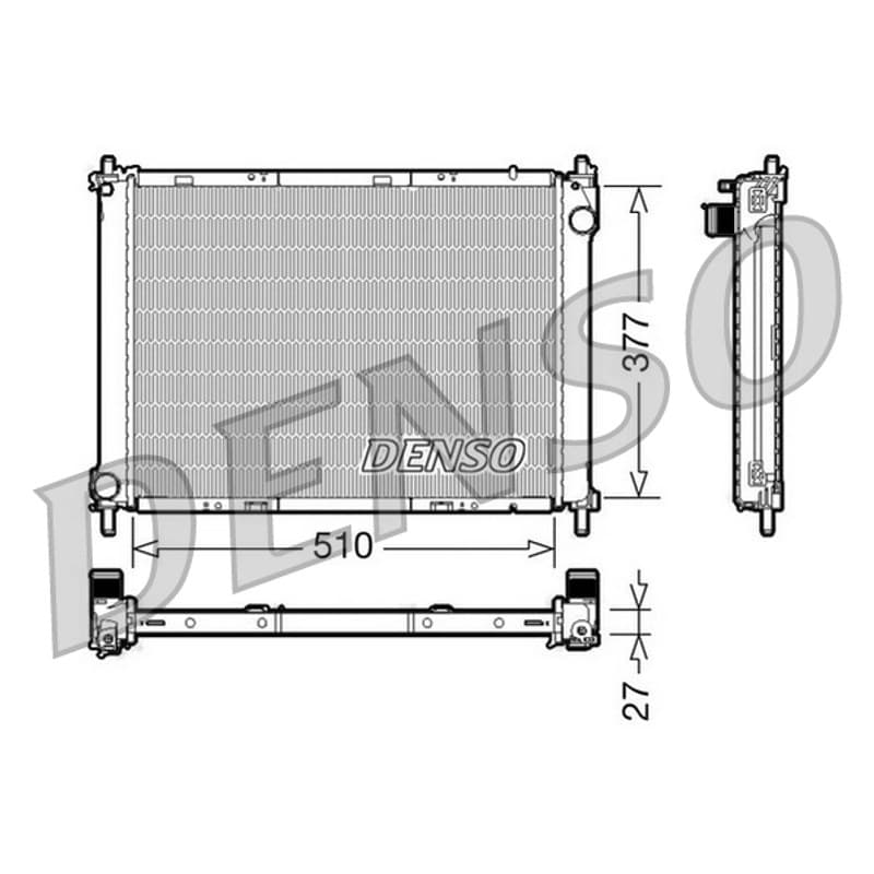 DENSO radiatorius, variklio aušinimas DRM46022