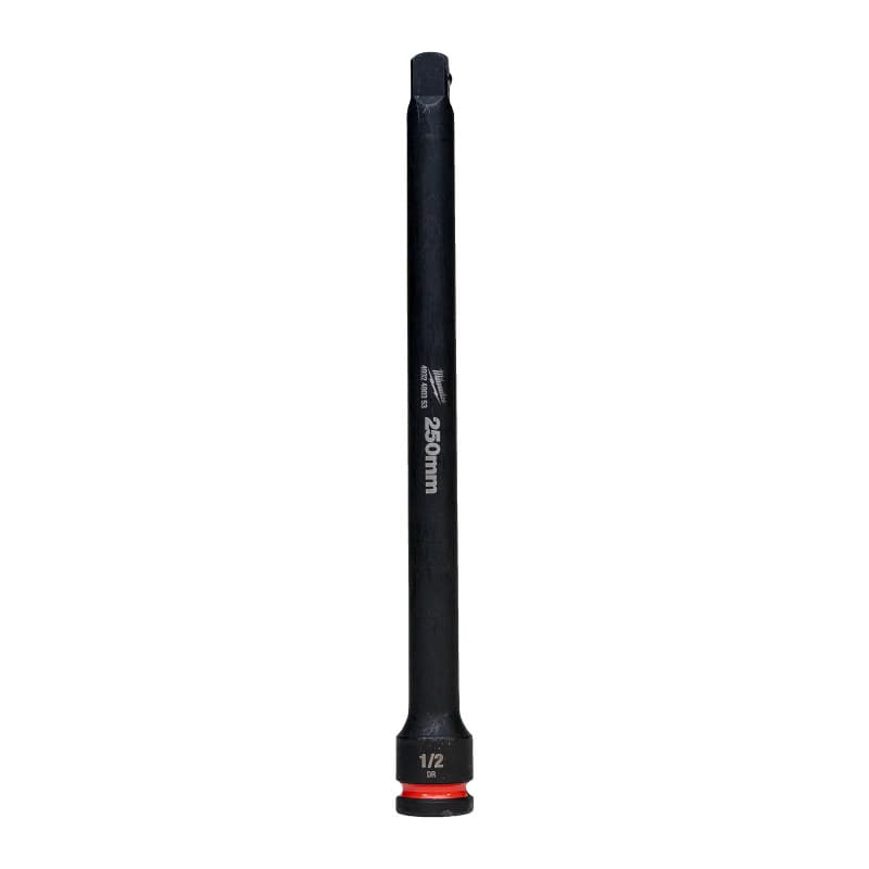 MILWAUKEE ½" smūginių lizdų pailginimai – 250 mm 1/2" impact extension – 1pc 4932480353 MILWAUKEE
