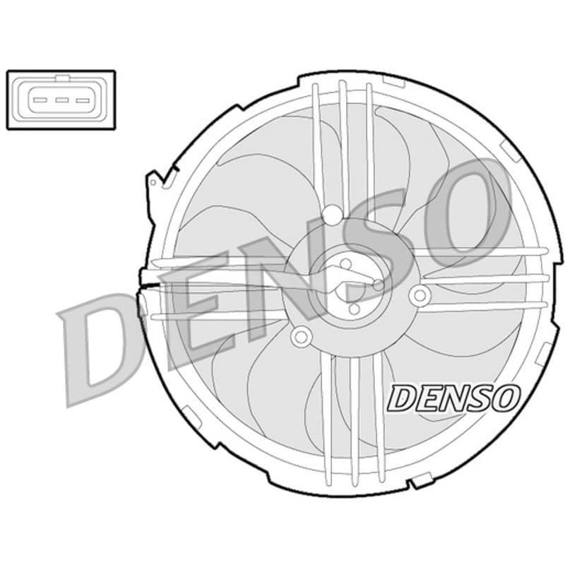 DENSO ventiliatorius, radiatoriaus DER32009