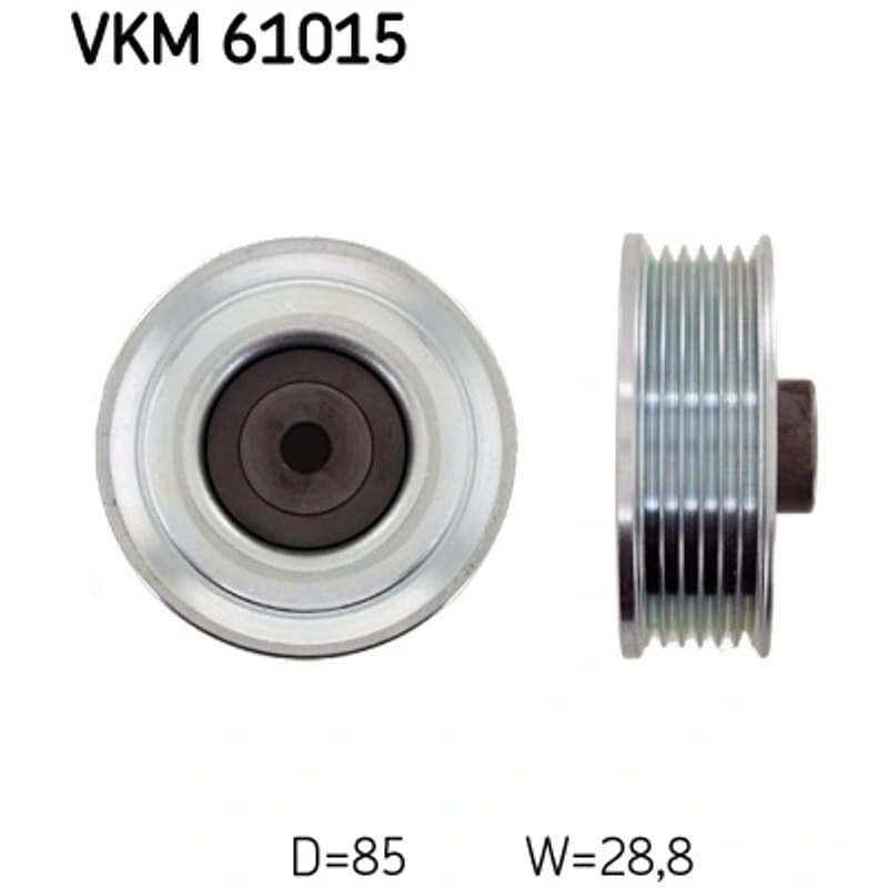 SKF VKM 61015 kreipiantysis skriemulys, V formos rumbuotas diržas