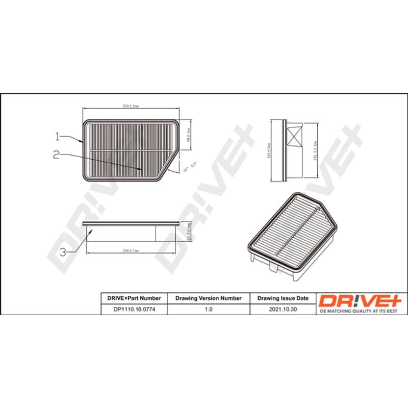 DRVE oro filtras DP1110.10.0774