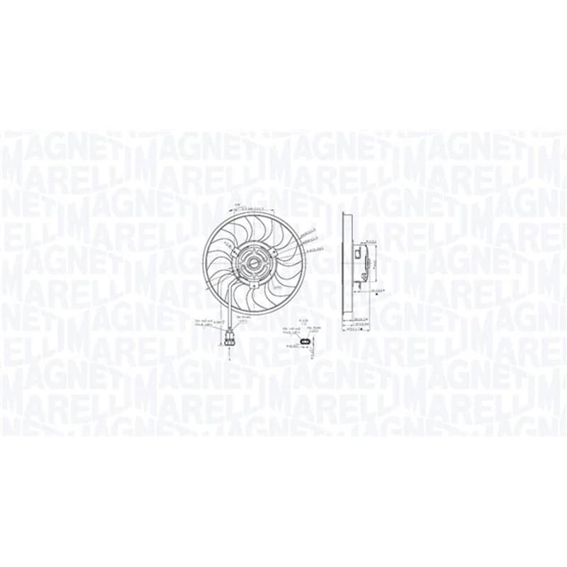 MAGNETIMARELLI ventiliatorius, radiatoriaus 069422888010
