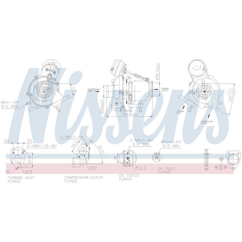 NISSENS kompresorius, įkrovimo sistema 93418