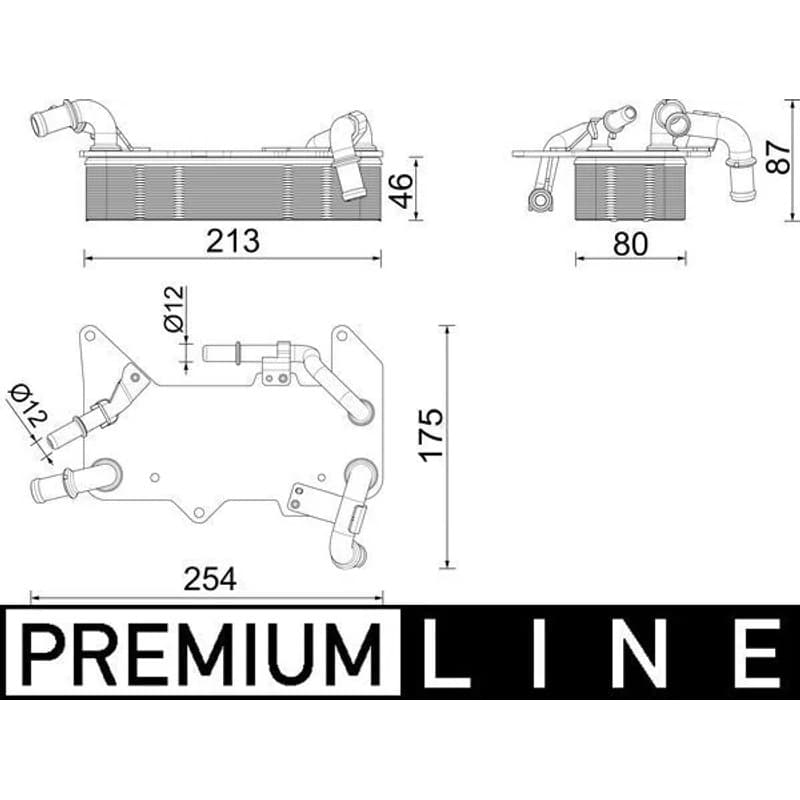 MAHLE CLC 287 000P alyvos aušintuvas, automatinė transmisija