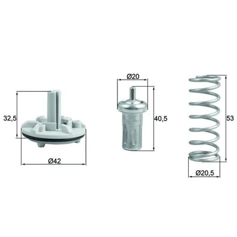 MAHLE TX 183 80D termostatas, aušinimo skystis