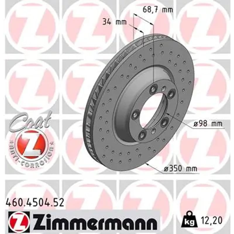 ZIMMERMANN stabdžių diskas 460.4504.52