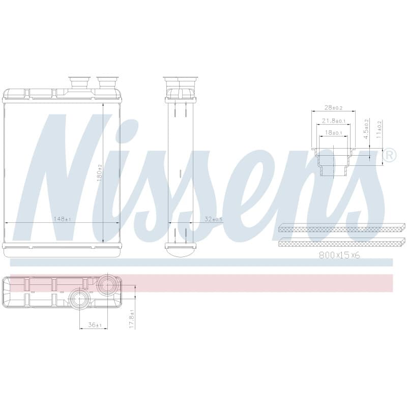 Salono radiatorius NISSENS 707418 NISS