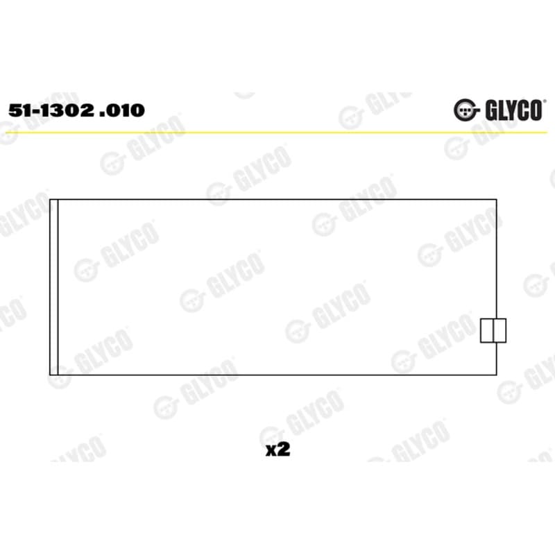 GLYCO Guoliai dideliu galu 51-1302 .010
