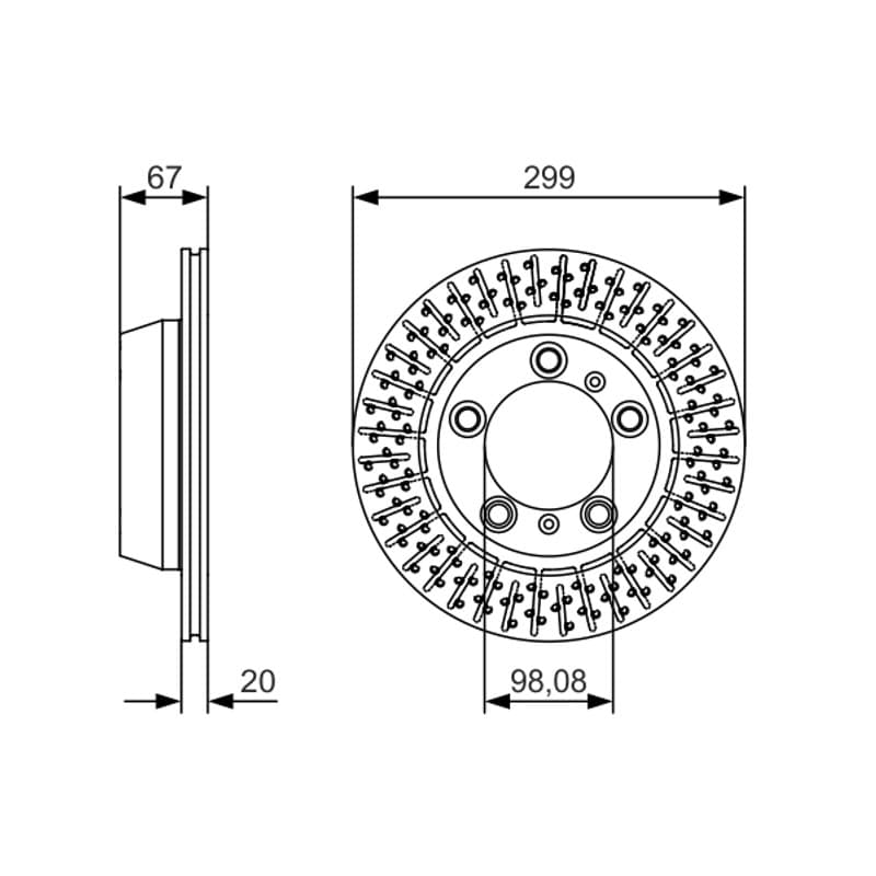 BOSCH 0 986 479 A09 stabdžių diskas