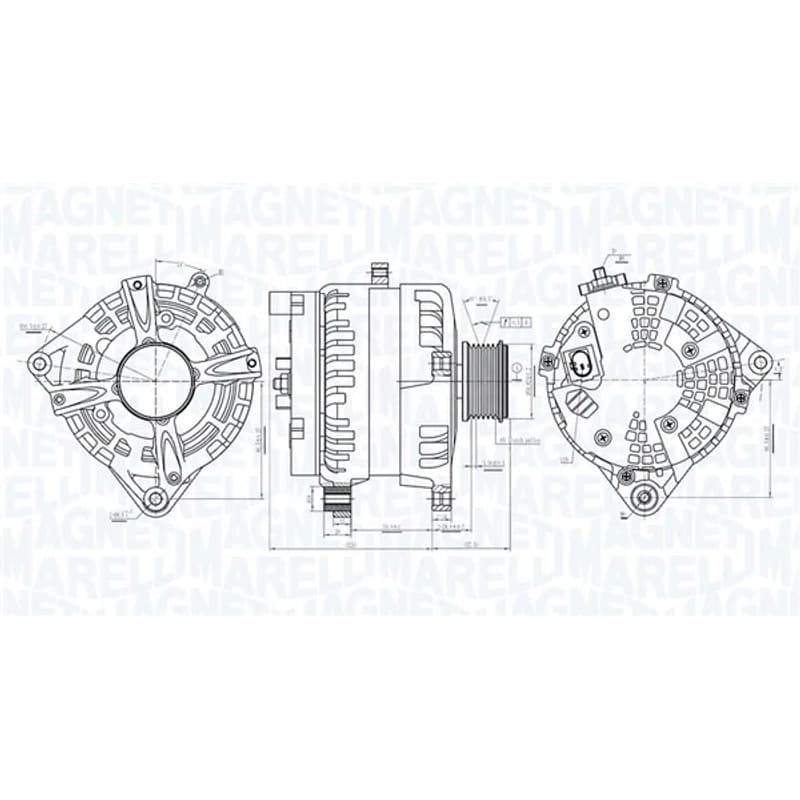 MAGNETIMARELLI kintamosios srovės generatorius 063731513010