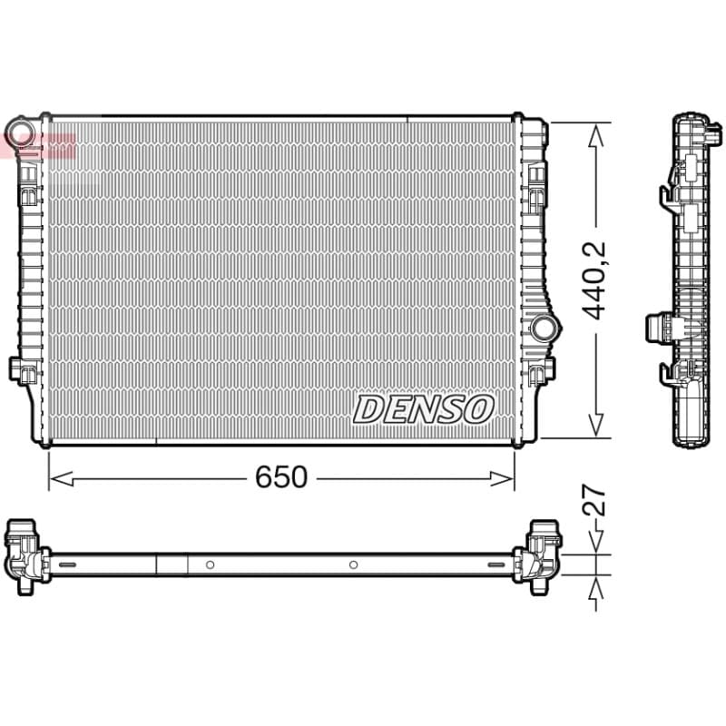 DENSO radiatorius, variklio aušinimas DRM32049