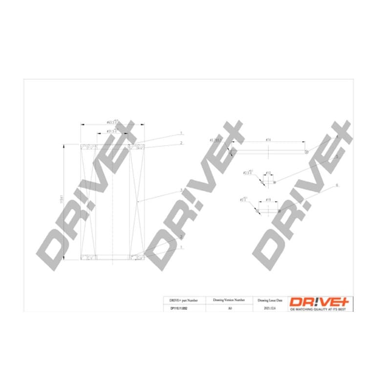 DRVE alyvos filtras DP1110.11.0052