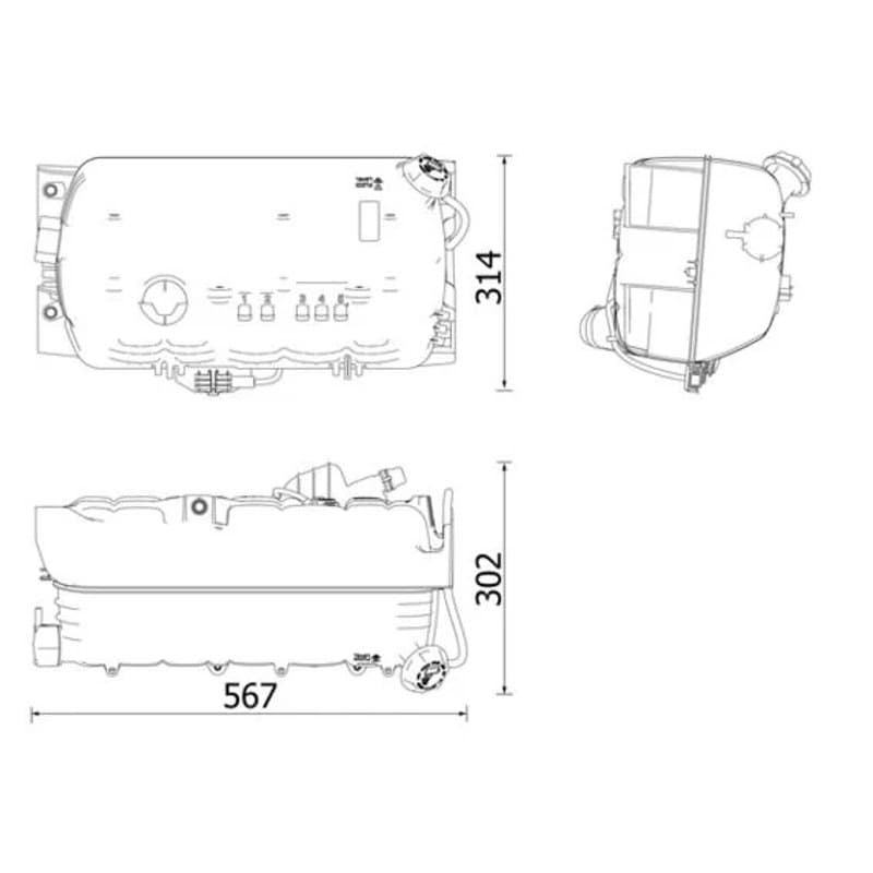 MAHLE CRT 97 000P išsiplėtimo bakelis, aušinimo skystis