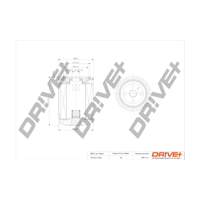 DRVE alyvos filtras DP1110.11.0155