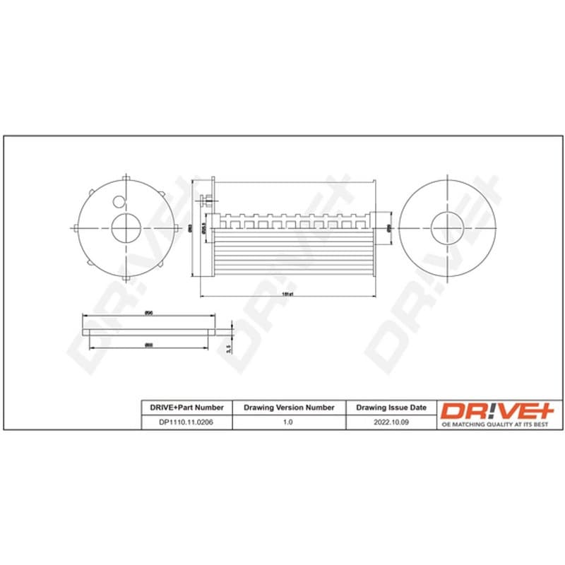 DRVE alyvos filtras DP1110.11.0206