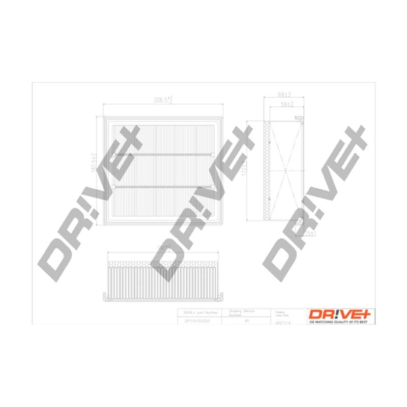 DRVE oro filtras DP1110.10.0323