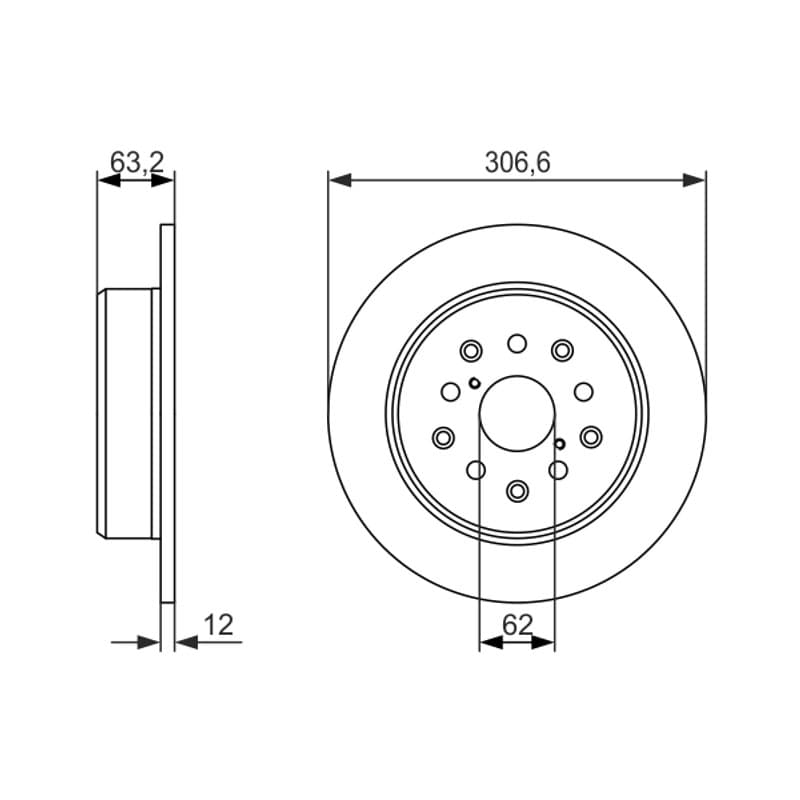 BOSCH 0 986 479 339 stabdžių diskas