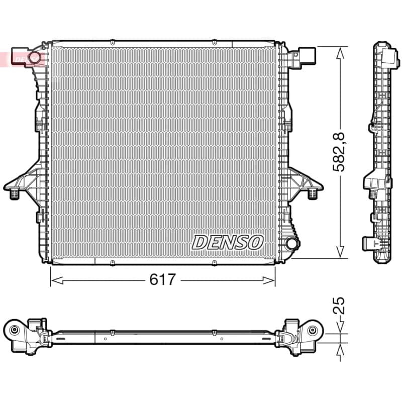 DENSO radiatorius, variklio aušinimas DRM32052