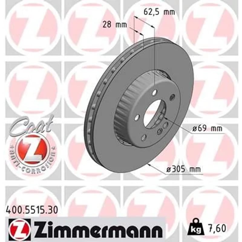 ZIMMERMANN stabdžių diskas 400.5515.30