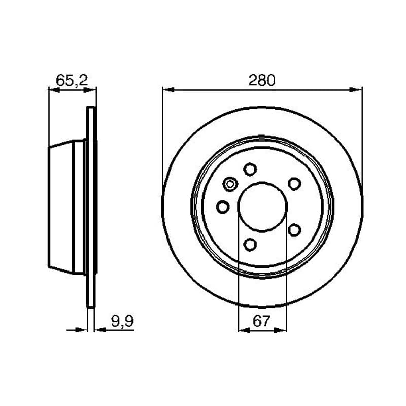 BOSCH 0 986 478 873 stabdžių diskas