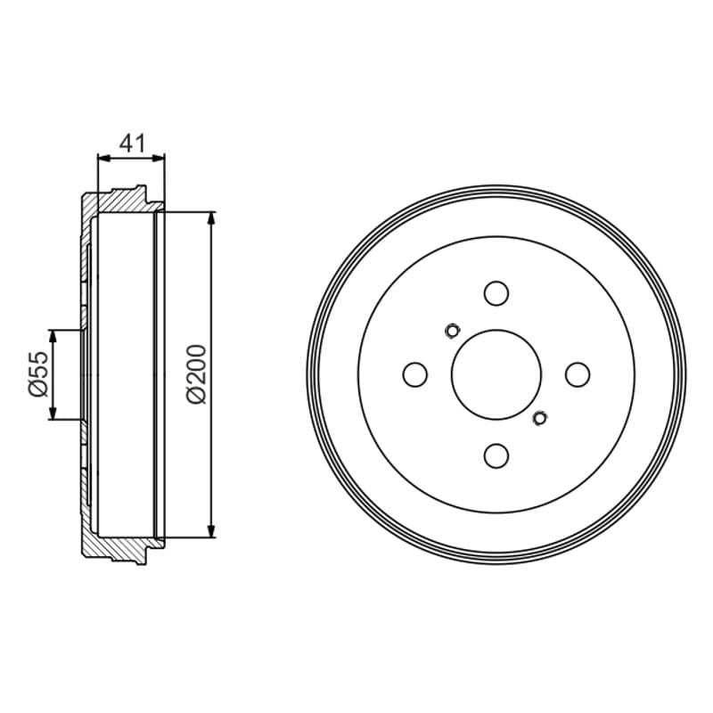 BOSCH 0 986 477 199 stabdžių būgnas