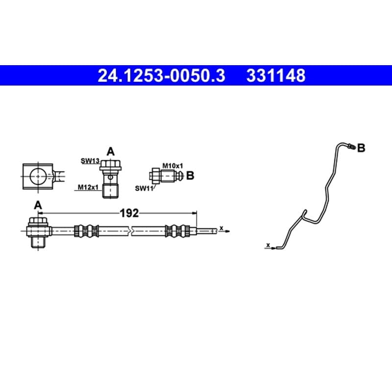 ATE stabdžių žarnelė 24.1253-0050.3