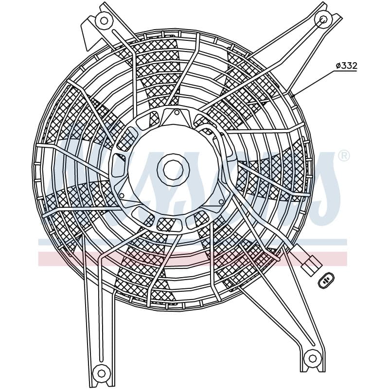 NISSENS ventiliatorius, radiatoriaus 85383