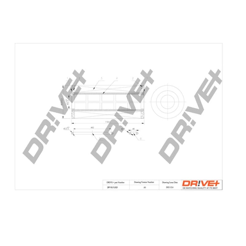 DRVE alyvos filtras DP1110.11.0121