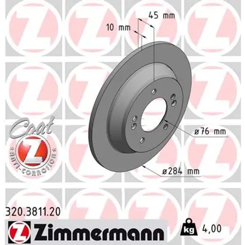 ZIMMERMANN stabdžių diskas 320.3811.20